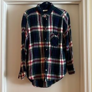 American Eagle Boyfriend Fit Plaid Shirt